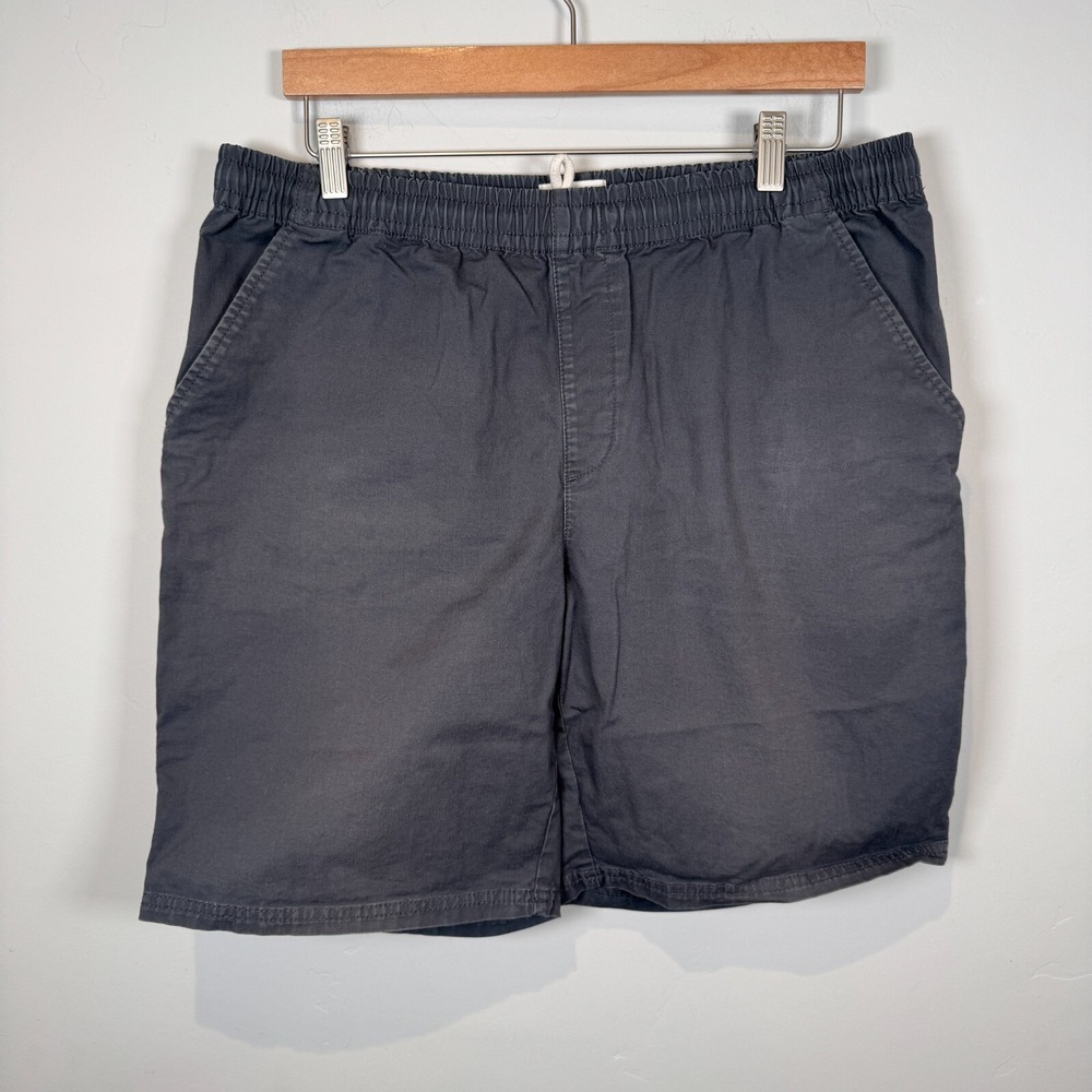 Pact Shorts Organic Cotton Stretch Pull On Pocket Drawstring Gray Size Xlarge XL - Picture 9 of 9